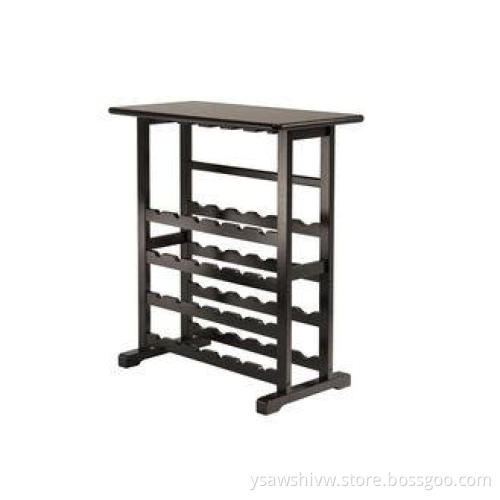 Eco-Friendly Bar Wood Wine Rack Furniture To Hold 24 Bottle